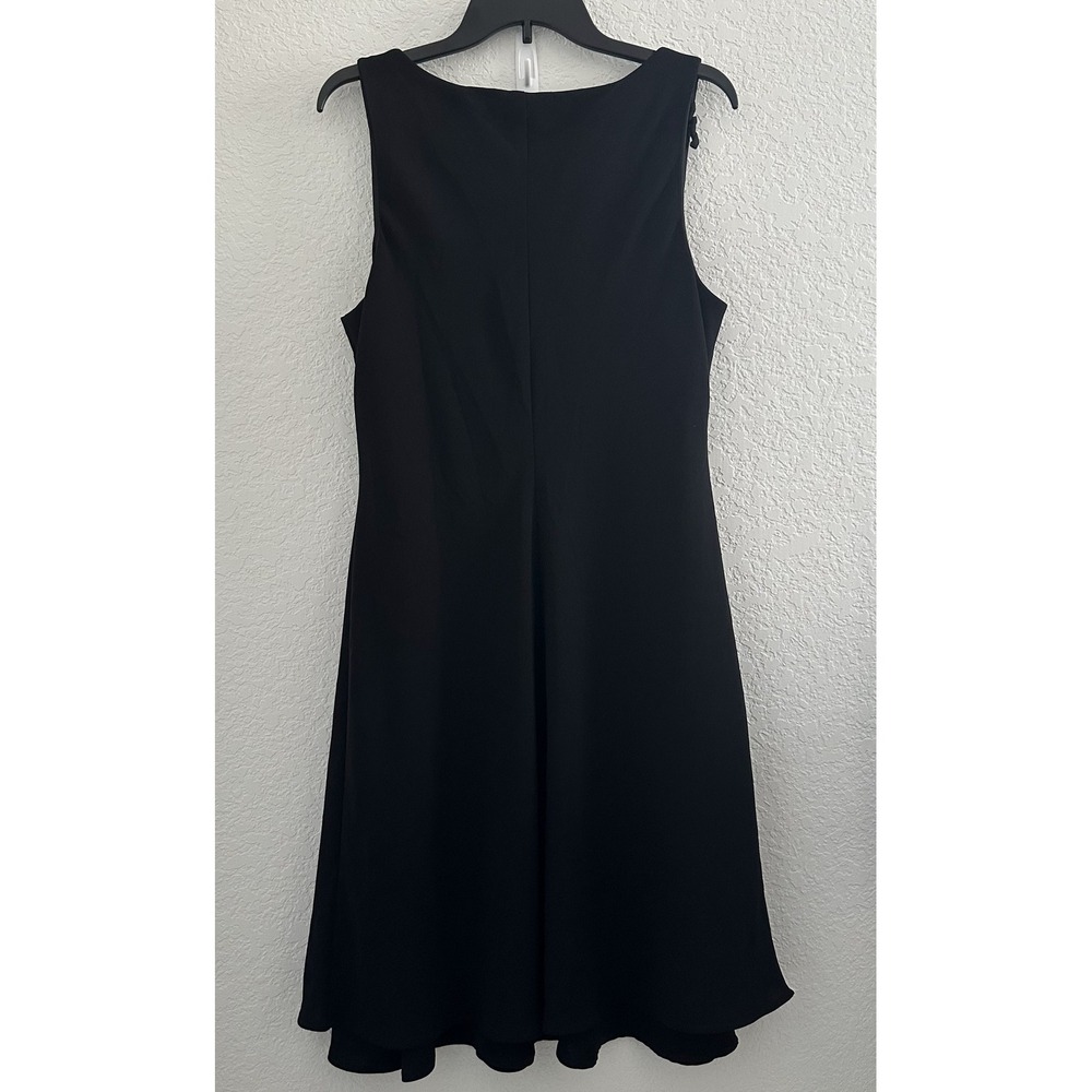 Y2K S.L. Fashions Midi Dress 16 Black A-Line Beaded‎ Witchy Goth Party Halloween - Picture 5 of 10